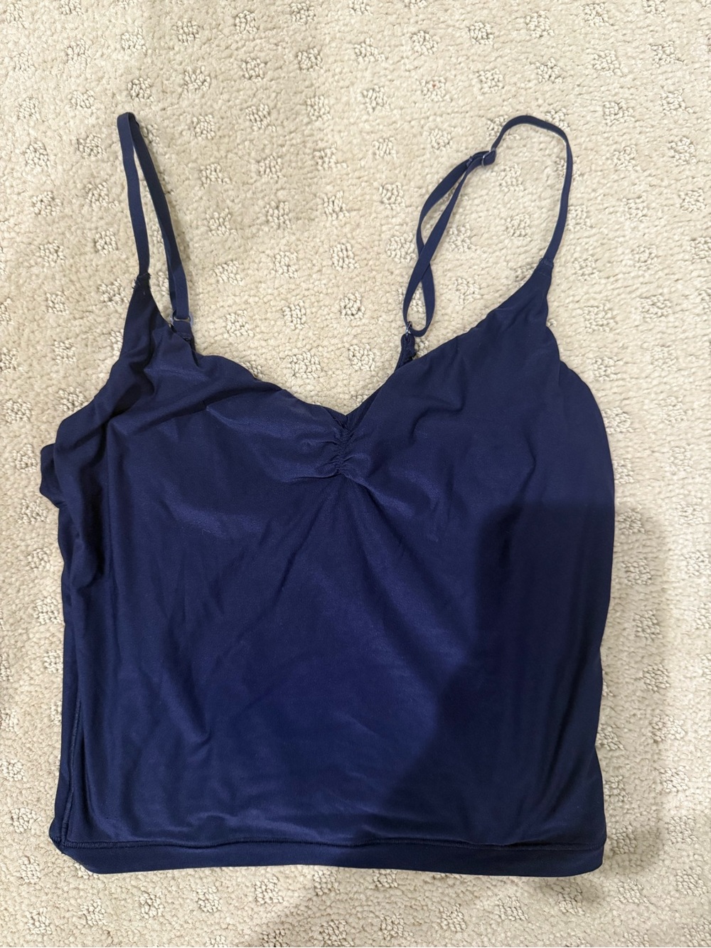 aerie Navy Blue Spaghetti Strap Crop Cami